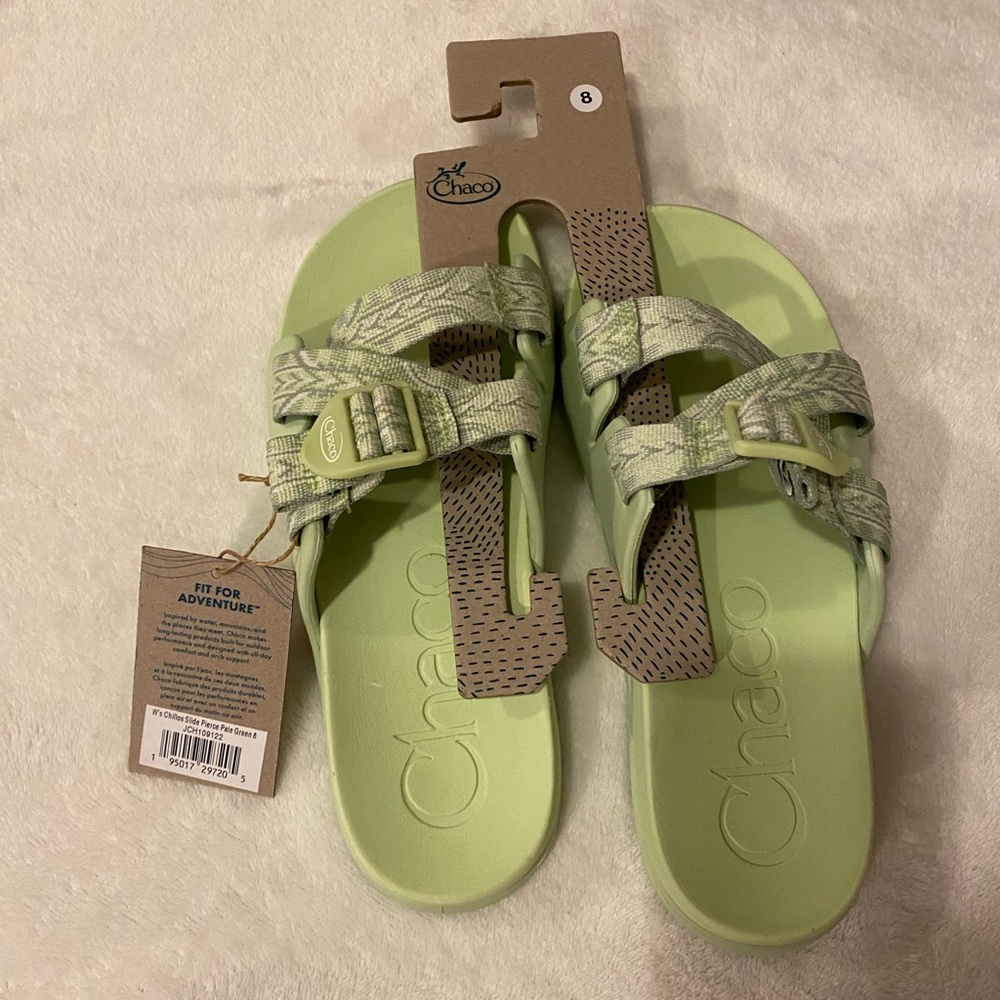 Chacos Chillos Women’s Slides, size 8, green